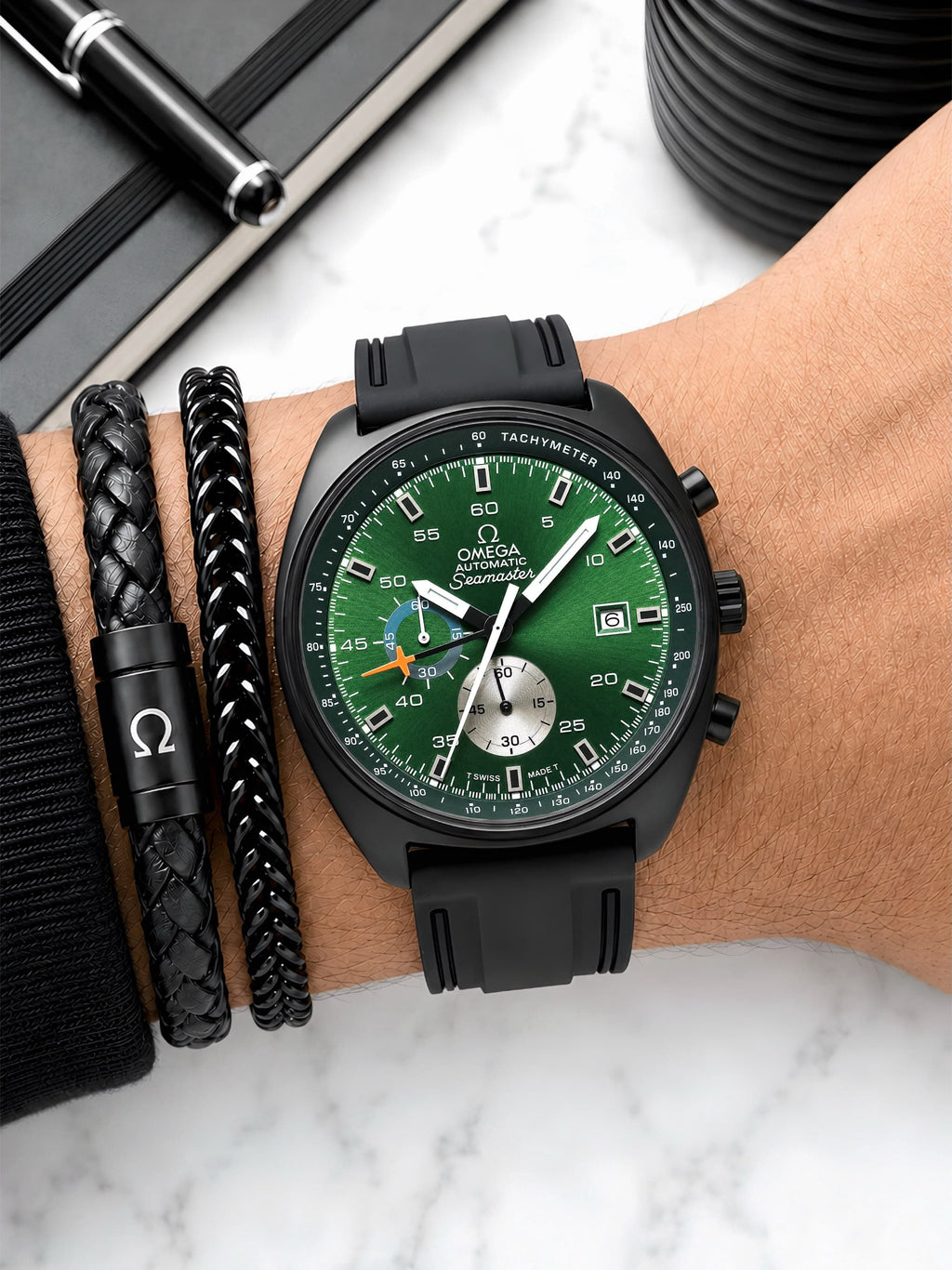 Omega SEAMASTER Green dail